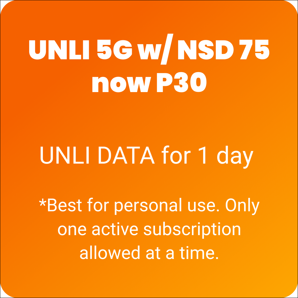 UNLI 5G w/ NSD 75 now P30